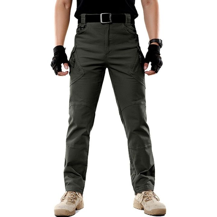 New%20Men's%20%20Pants%20Multi%20cket%20Elastic%20Waist%20%20Trousers%20Male%20Casual%20Spring%20Summer%20Cargo%20Pants%20For%20Men%20Slim%20Fit%205XL%20-%20Image%203