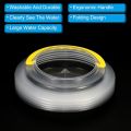 Watercolour Water Container Foldable Brush Cleaning Bucket Water Drum for Artists Watercolour Oil Acrylic Gouache Painting Transparent.