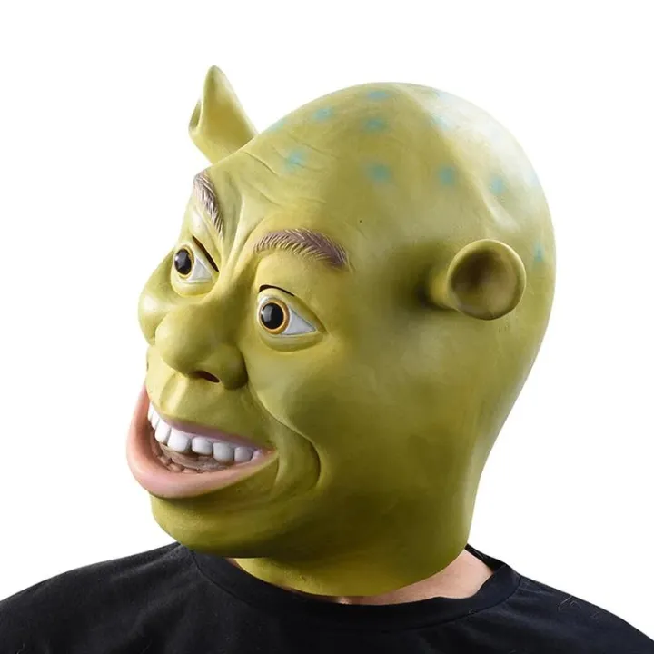 Halloween%20Mask%20Green%20Shrek%20Masks%20Movie%20Cosplay%20Masquerade%20Party%20Mascara%20Carnaval%20Mascaras%20De%20Latex%20Realista%20Animal%20Scary%20Masque%20-%20Image%202