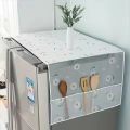 Refrigerator Cover with Storage Pockets - Waterproof & Dustproof Fridge Top Cover (Available in Single & Double Door Sizes). 