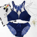 Women premium Quality Lingerie Lace Bra + Panties.