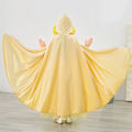 Winter Girls Velvet Princess Long Cloak Fancy Fairy Cinderella Belle Aurora Rapunzel Kids Floor Length Corduroy Hooded Cape. 
