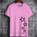 Pink &White Fashionable Tops Ladies Short Sleeve Casual Girls Print New T-Shirt For Women - T Shirt For Women.