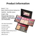 Fashion 49 Color Eyeshadow Palette Set Makeup Set Full Kit 36 Eye Shadow + 8 Lip Gloss +3 Blush +2 Power with Make Up Brush Puff Lateil. 