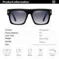 Vintage Brand Tom F Sunglasses For Men Women 2024 Luxury Designer Sun Glasses Male Black Gradient Glasse gafas de sol hombre. 