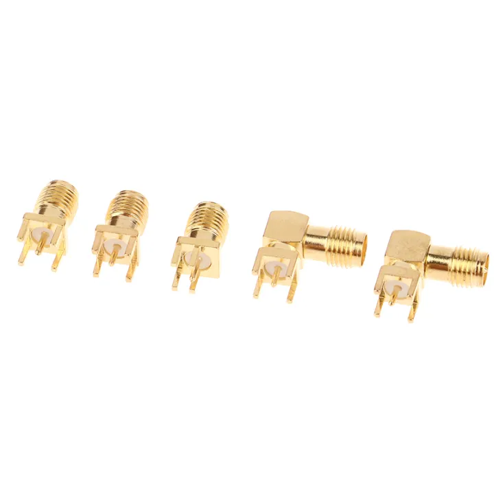 Innovative%202PCS%20RF%20Copper%20Connector%20Plug%20Socket%20SMA%20Female%20Jack%20Male%20Plug%20Adapter%20Solder%20Edge%20PCB%20Straight%20Right%20Angle%20Mount%20Tetuo%20-%20Image%205
