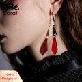 Carat Dangle Earrings Drop-resistant Long Pendant Hook Earrings. 