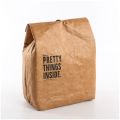 Thermal Cooler Insulated Kraft Foldable Reusable Leakproof paper Breakfast Bento Bag Container Portable Large Capacity Kid Women.