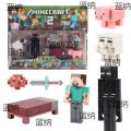 Minecraft Model Minifigure Building Blocks for Kids Steve Diamond Boy Toys Birthday Gift.