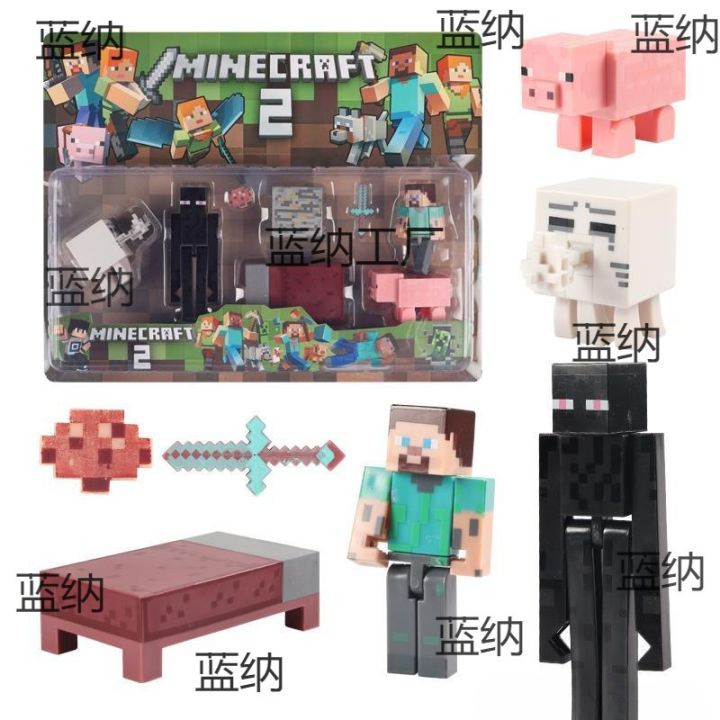 Minecraft%20Model%20Minifigure%20Building%20Blocks%20for%20Kids%20Steve%20Diamond%20Boy%20Toys%20Birthday%20Gift%20-%20Image%203