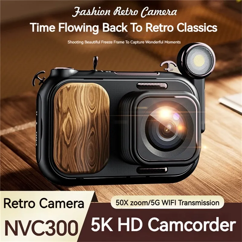 NVC300 5K Digital WIFI Camcorder Camera Vintage Camera 96MP