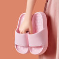 Thick Sole Summer Beach Slides Men’s Bathroom Anti-Slip Slipper Soft Sandals Fashion Women Flip-Flops Shoes. 