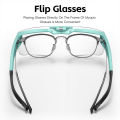 WEST BIKING Cycling Sunglasses Flip Up Photochromic/Polarized Lens Sunshades Glasses MTB Road Bike Fit Over Driving Goggles.