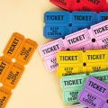 100 Pcs Raffle Tickets For Classroom Lottery Roll Of Single Paper Labels Drink Events Raffle Tickets Celebration Event Tickets. 