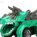 Transforming Dinosaur Car Toy with LED Lights Creative Play Dino Transform Toys for Girls Boys Age. 
