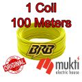 BRB Yellow Cable 1X1.5RM 7-W BYA FR Skin Coated Single Core PVC Insulated Non-Sheathed Wire Copper Cord 1.5RM 7W. 