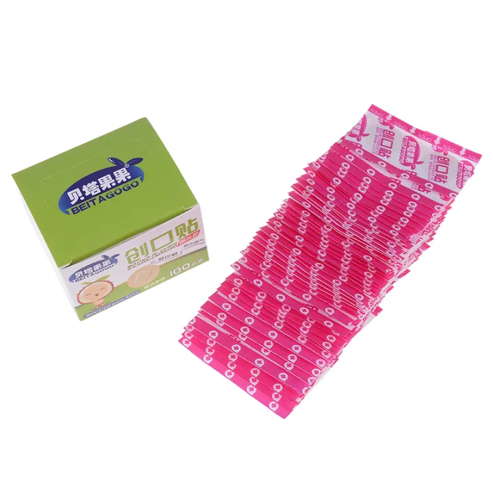 100Pcs/Box%20Mini%20Round%20Disposable%20Medical%20Adhesive%20Bandage%20Band-aid%20Wound%20Plaster%20SUPER%20BABY%20-%20Image%204