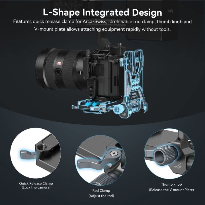 SmallRig%20V-Mount%20Battery%20Plate,%20V%20Lock%20Battery%20Mounting%20Plate%20with%20Quick%20Release%20Plate%20for%20Arca-Swiss,%201/4-20%20Threads%20for%20DSLR%20-%20Image%202