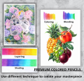 KALOUR Professional Colored Pencils,Set of 120 Colors,Artists Soft Core with Vibrant Color,Ideal for Drawing Sketching Shading,Coloring Pencils for Adults Artists Beginners.
