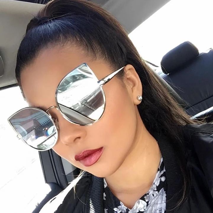 Rose%20Gold%20Fashion%20Metal%20Frame%20Lady%20UV400%20Mirror%20Gothic%20Sun%20Glasses%202023%20New%20Women%20Cat%20eye%20Brand%20Designer%20Sunglasses%20FeMale%20-%20Image%202
