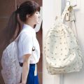 Secretly can't hide the same schoolbag of Sang Zhi, Zhao Lusi, the same backpack, the schoolgirl is small, fresh and floral backpack, Xia. 
