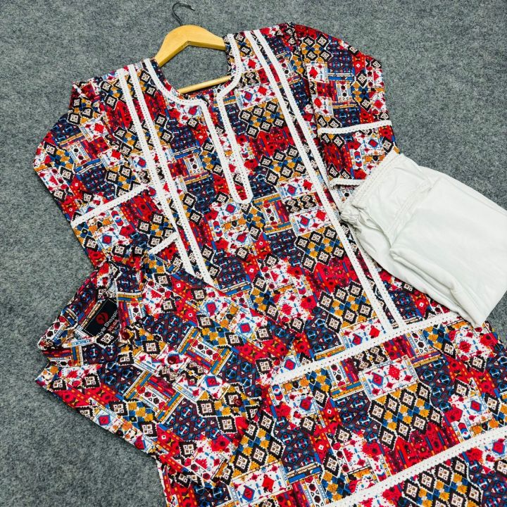 Ready%20Made%20Cotton%20Stitched%20Fashionable%20Long%20Salwar%20Kameez%20For%20Stylish%20Women%20/%20Girls%20(%202%20Pcs%20)%20-%20Image%204