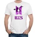 BTS Members Magazine Music Band V Suga J-Hope Jungkook Jin Jimin Rm BTS Signature Design HD Printed T-shirt Graphic Printed Half Sleeve Round Neck T-Shirt for Men. 