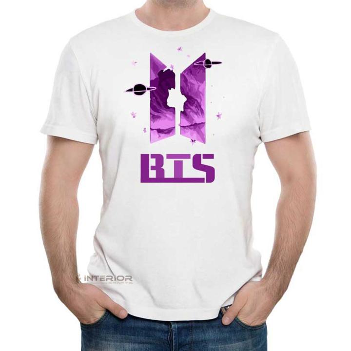 BTS Members Magazine Music Band V Suga J-Hope Jungkook Jin Jimin Rm BTS Signature Design HD Printed T-shirt Graphic Printed Half Sleeve Round Neck T-Shirt for Men