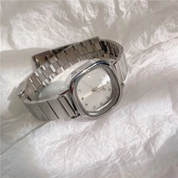 Women%20Small%20Square%20Quartz%20Watch%20Fashion%20Green%20Dial%20Stainless%20Steel%20Strap%20Wristwatch%20-%20Image%203