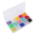 Smile Face Beads, Colorful Smile Beads Convex Design for Kids. 