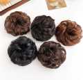 MALIHA UNIQUE Cute Ball Head Wig Black Light Brown Headband Girl Natural Scrunchie Hairdo Natural Fluffy Simulation Hair Accessories. 