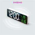 LED Digital Alarm Clock Snooze Mirror Voice Control Touch Dual Mode Digital Clock. 