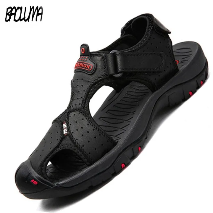 Classic%20Men's%20Sandals%20Summer%20%20Leather%20Beach%20Sandals%20Moccasins%20Luxury%20Men's%20Sandals%20Outdoor%20Slippers%20Sneakers%20Plus%20Size%20-%20Image%204