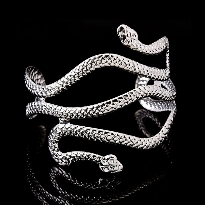 Euramerican%20Punk%20Metal%20Exaggerated%20Snake%20Shaped%20Armband%20Bracelet%20Retro%20Trendy%20Charm%20Cuff%20Bangle%20Personalized%20Opening%20Adjustable%20Jewelry%20Accessories%20-%20Image%202