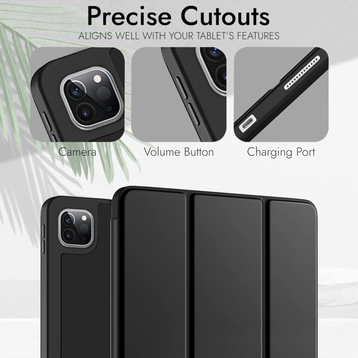 Case%20For%20Apple%20iPad%20Pro%2011%20inch%204th/3rd/2nd/1st%20Generation%202022/2021/2020/2018,%20Slim%20Trifold%20Stand%20Soft%20TPU%20Back%20Cover%20with%20Built-in%20Pencil%20Holder%20%5BAuto%20Sleep/Wake%5D%20Black%20-%20Navy%20Blue%20-%20Image%2010