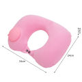 Inflatable Neck Cushion for Long Drives Portable Inflatable U-shaped Travel Pillow for Comfortable Neck Support on Long Journeys Perfect for Airplane Driving Adjustable Inflatable Neck Pillow. 