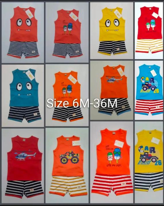 1%20set%20Baby%20Boys%20maggie%20jama+pant.%20Half%20Sleeve%20T-Shirt%20and%20Half%20Pant.%20Boy%20Summer%20Suit%20Set%20-%20Image%203