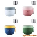 600ml Insulated Soup Cup with Spoon Stainless Steel Lunch Box Sealed Breadfast Oatmeal Cup Thermo Food Container Bowl Portable.