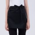 Women Kitchen Restaurant Waist Apron Solid Color Half Short Apron Adjusted With Pockets Pen Loops for Server Waiter Waitress.