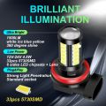 2Pcs H11 H8 9006 HB4 9005 PSX24W H16EU HB4 High Quality 5730 LED Auto Fog Lamp Car Anti Fog Light Bulb 6000K White Blue Yellow-PSX26W.