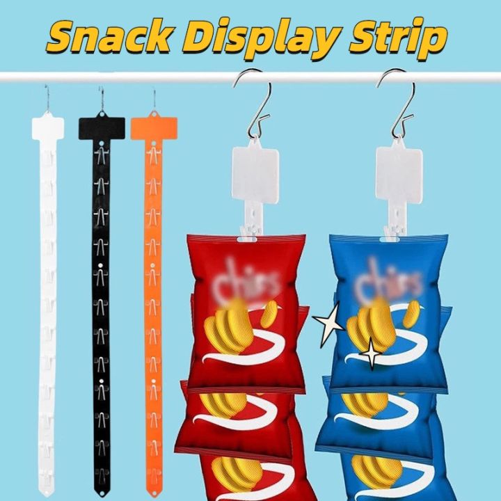 12%20Holes%20Snacks%20Storage%20Display%20Hanger%20Necklace%20Hairband%20Clip%20Hook%20With%20S-shaped%20Hook%20Multifunction%20Supermarket%20Hanging%20Strips%20Foldable%20Store%20Food%20Hook%20-%20Image%203