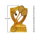Sports Trophy Badminton Award Best player. 