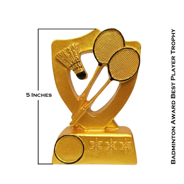 Sports Trophy Badminton Award Best player