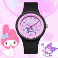 Sanrio Kuromi Watch for Kids Girls High-quality Silicone Strap Round Dial Stundet Watches Melody/Hello Kitty Watch. 