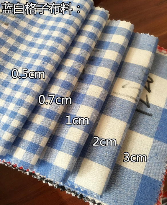 Cotton%20Plaid%20Cloth%20Clothing%20Fabric%20Black%20and%20White%20Red%20White%20Small%20Check%20Shirt%20Tablecloth%20Curtain%20Handmade%20DIY%20Fabric%20-%20Image%206