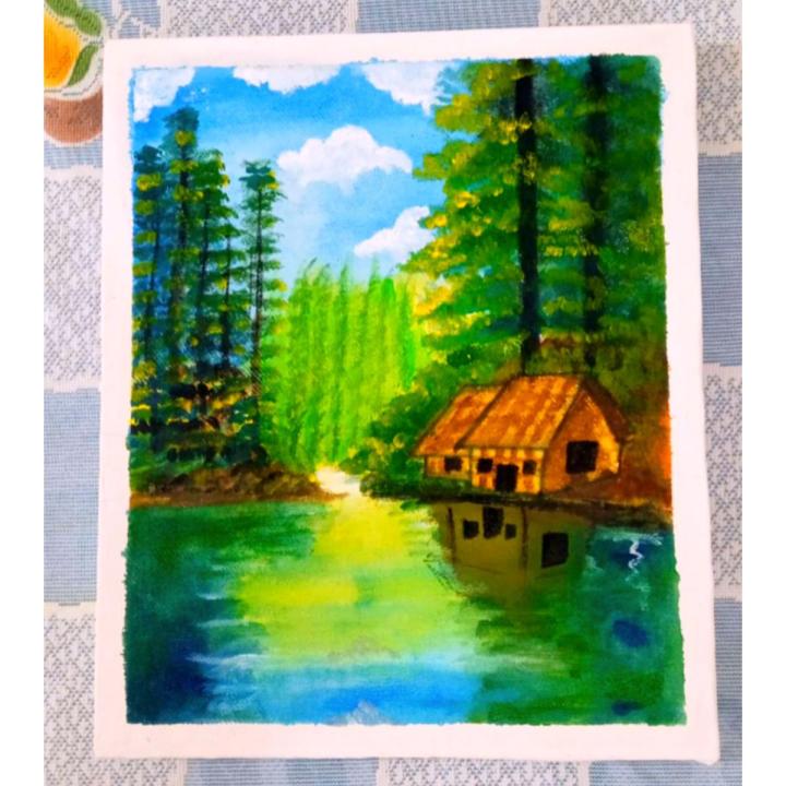 Canvas Painting for room decor 10×12 inch natural  scenerary