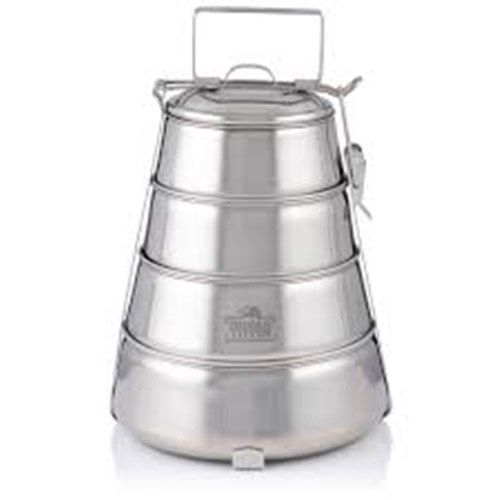 Mandira Stainless Steel Lunch Box Food Carrier indian 4-Lier