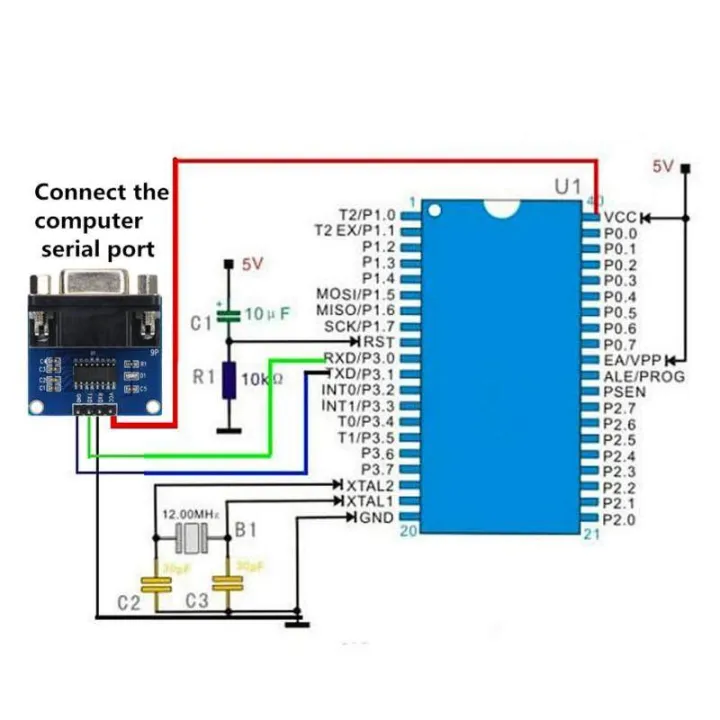 MAX3232%20RS232%20to%20TTL%20Serial%20Port%20Converter%20Module%20DB9%20Connector%20MAX232%20-%20Image%205