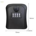 Key Storage Lock Box Combination Lock Box 4 Digit for Indoor Home Garden Garage Store.