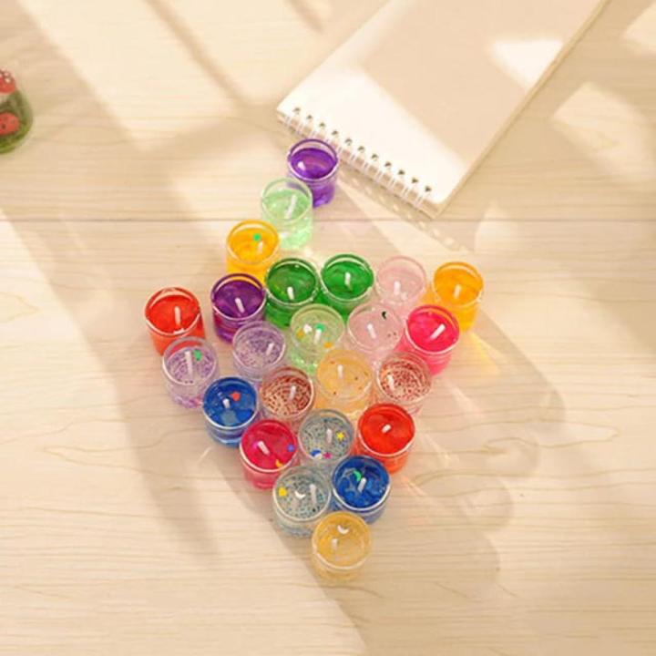 পার্টি জেলি মোমবাতি বিভিন্ন রঙের-6 পিস - candle